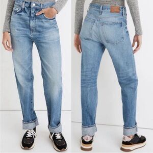 Rivet & Thread / Selvedge Denim High-Rise Straight Jeans Maxdale Wash size 28